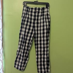 Madewell Gingham Casual Trousers